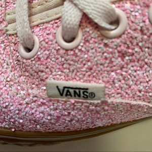 Vans glitter ice cream shoes pink size 5.5
